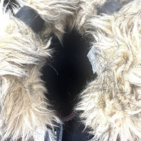 Sorel Womens Boots Joan of Artic Winter Faux Fur Insulated Waterproof Black 7 - Picture 9 of 14